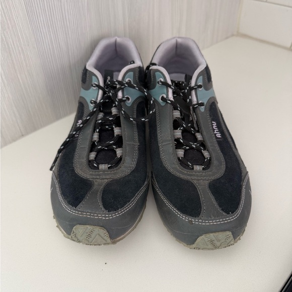 Ahnu Black, Gray, and Blue Athletic Shoes - Picture 2 of 8